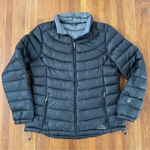 L.L. Bean Ultralight 850 Women’s Down Jacket Black Downtek Packable